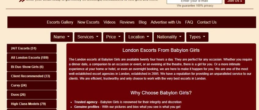 London Escort Agency Review